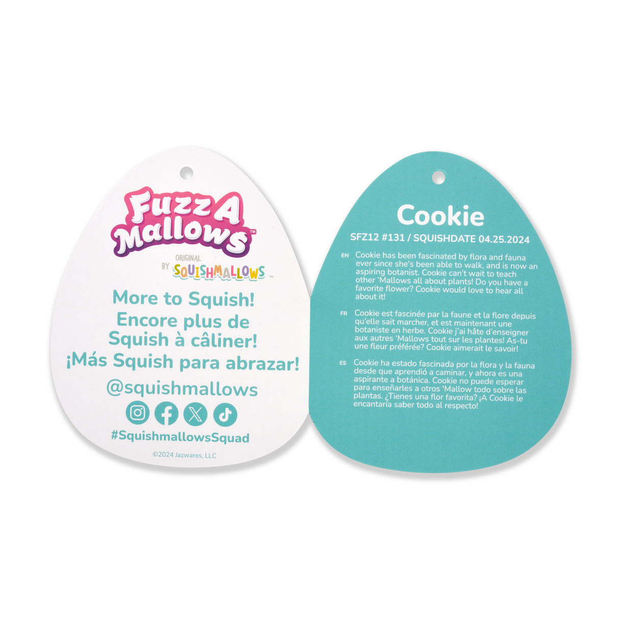 Squishmallows 12インチぬいぐるみ (Cookie/クッキー)