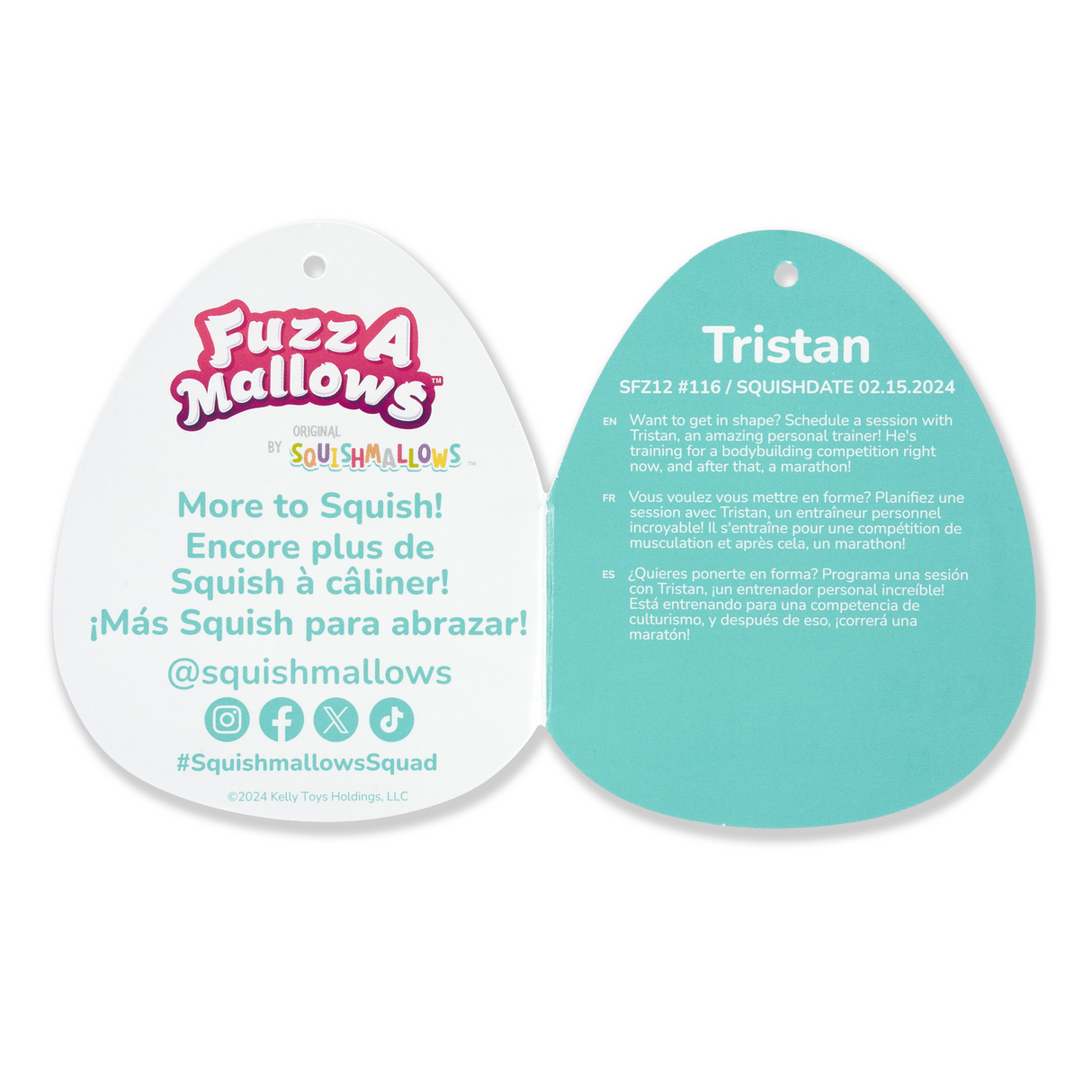 Squishmallows 12インチぬいぐるみ (Tristan/トリスタン)