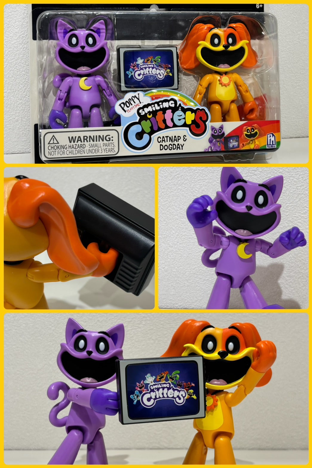 Poppy Playtime アクションフィギュア 2体セット(キャットナップ&ドッグデイ)