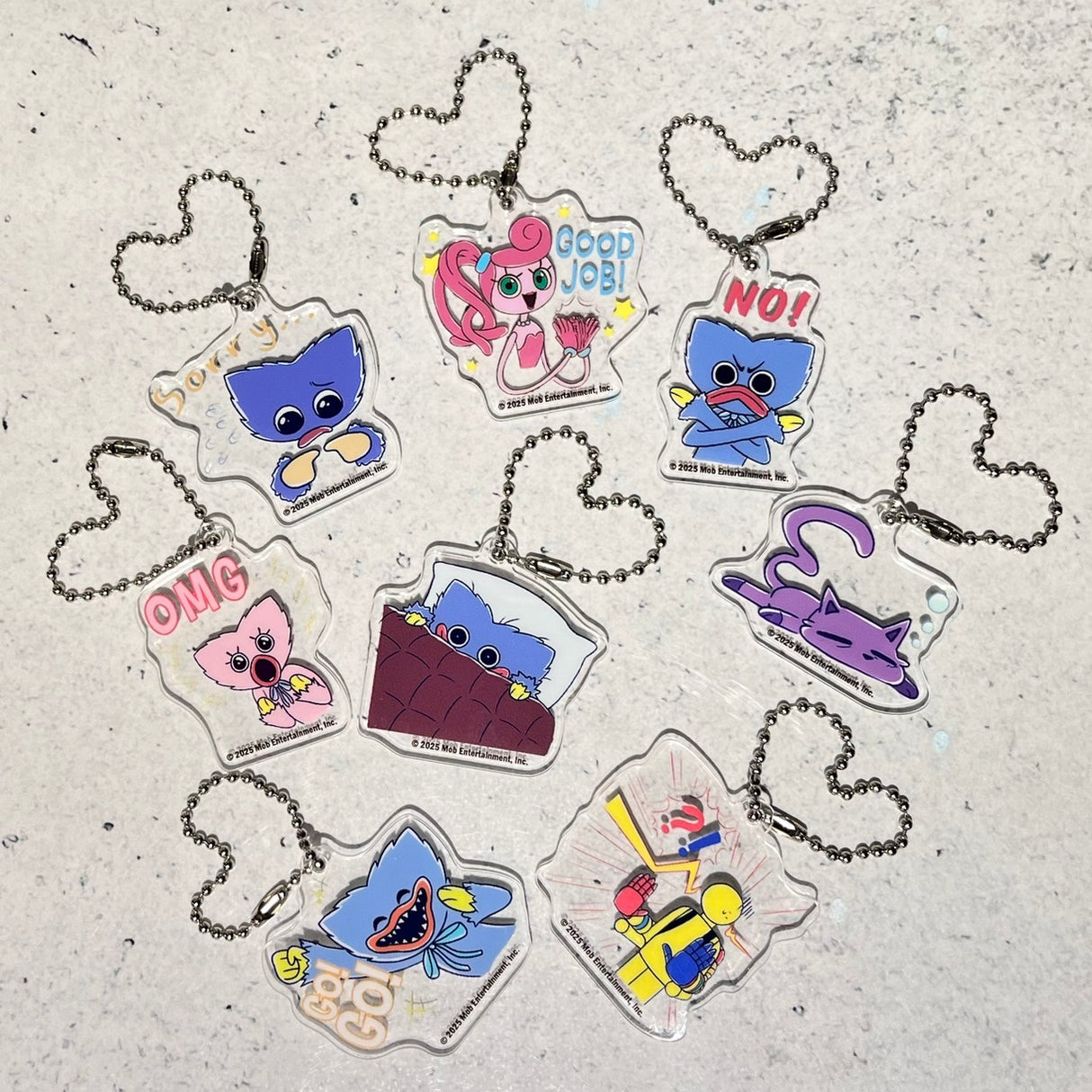 Poppy Playtime トレーディングアクリルキーホルダーvol.1(スタンプ柄)