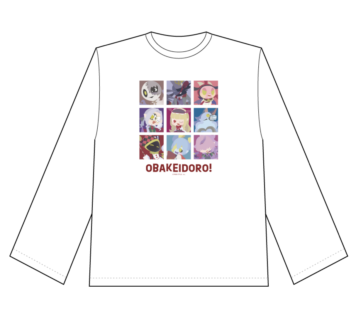 オバケイドロ! ロングスリーブTシャツ (オバケ)