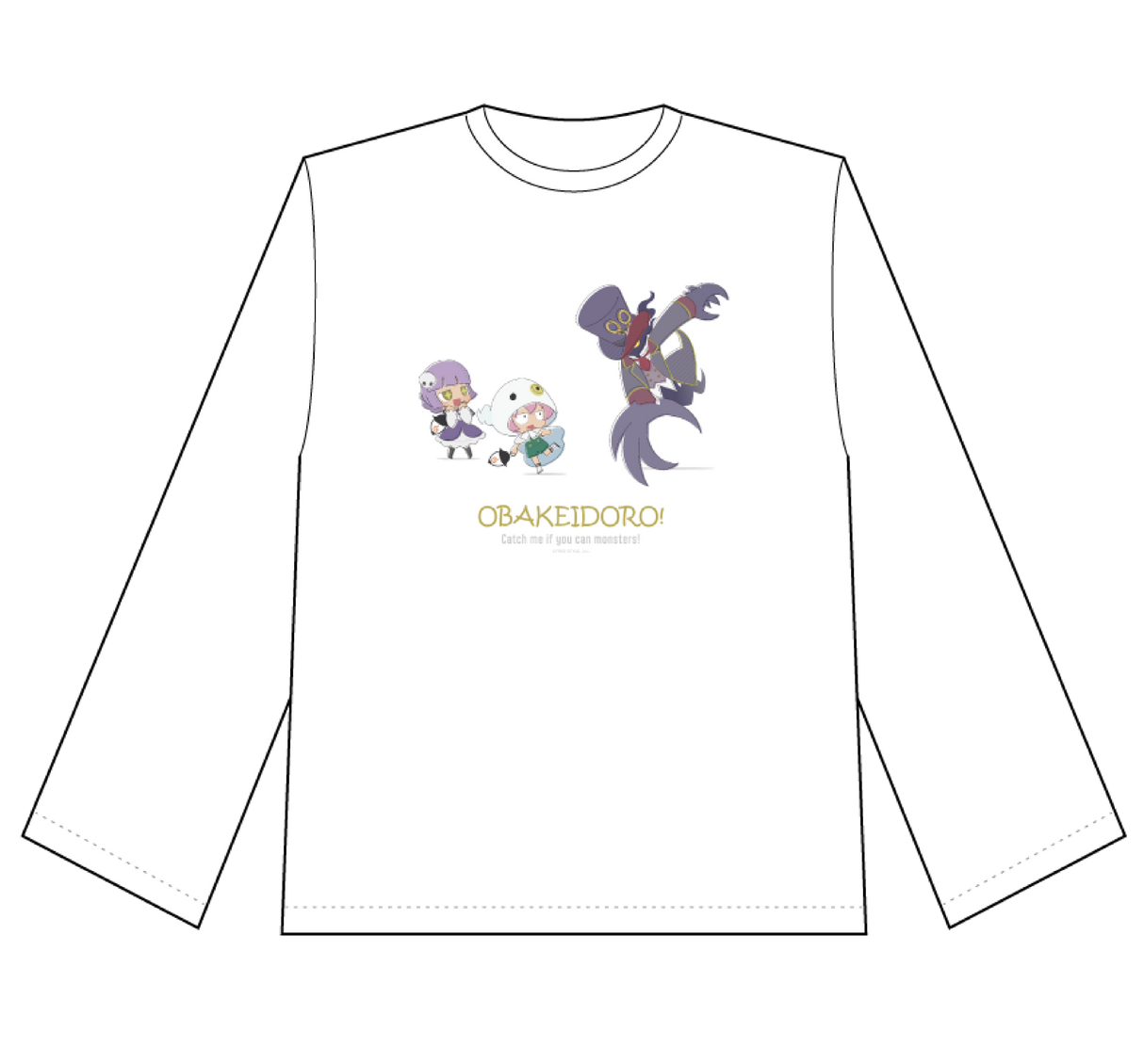 オバケイドロ! ロングスリーブTシャツ (メアリー・ルカ・キリサキ)