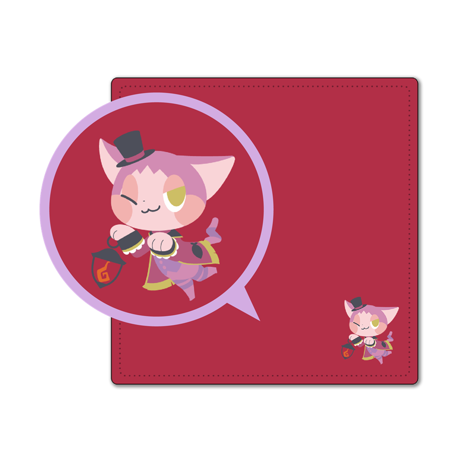 オバケイドロ! ワンポイント刺繍タオルハンカチ(全4種)