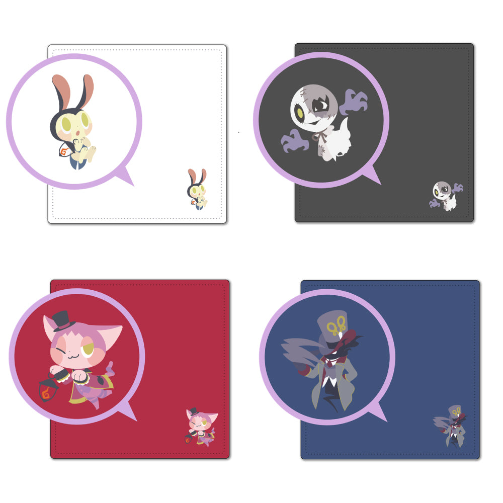 オバケイドロ! ワンポイント刺繍タオルハンカチ(全4種)