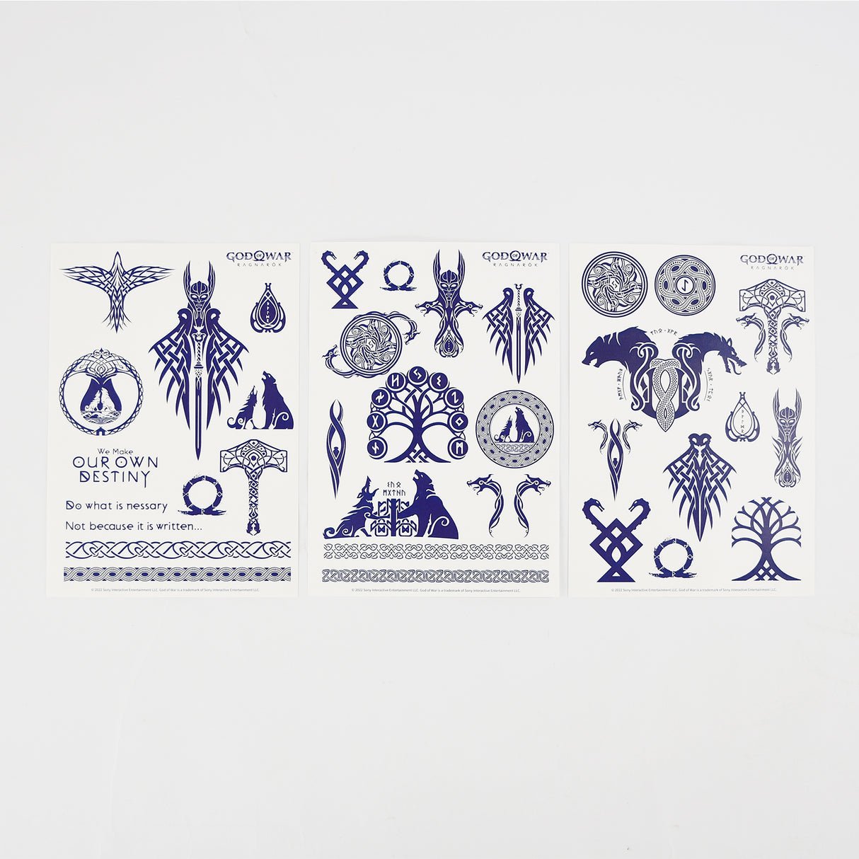 ゴッド・オブ・ウォー ラグナロク タトゥーシールセット