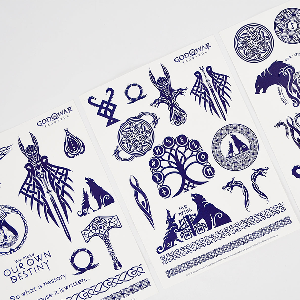 ゴッド・オブ・ウォー ラグナロク タトゥーシールセット