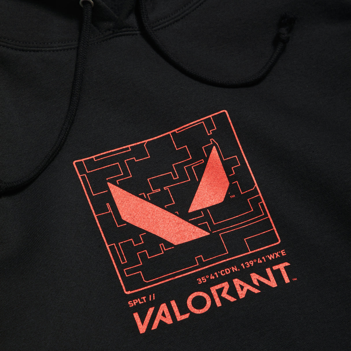 フーディ(VLRNT×UA SPLIT MAP PK)BLACK