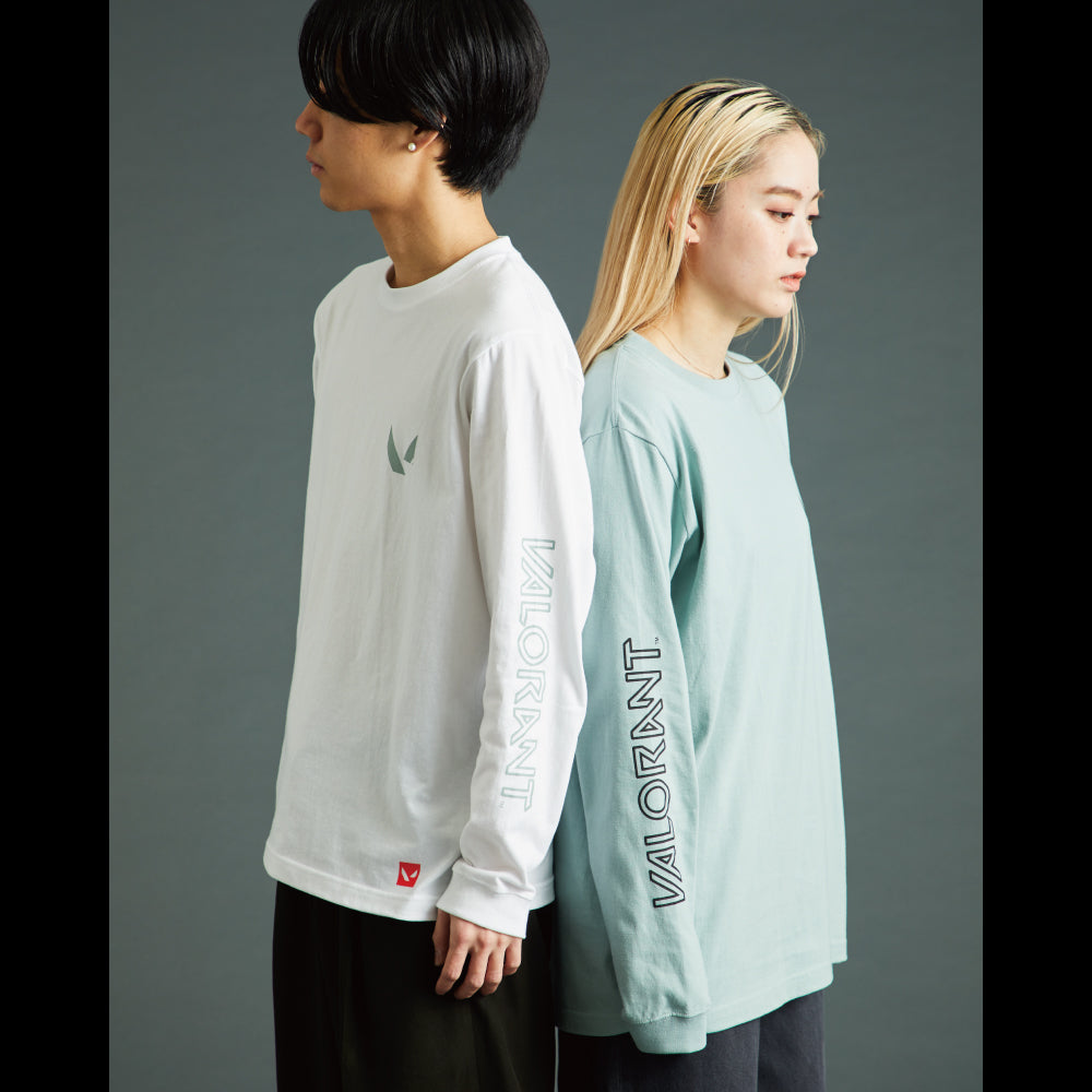 ロングスリーブTシャツ(VLRNT×UA LOGO L/S T)WHITE