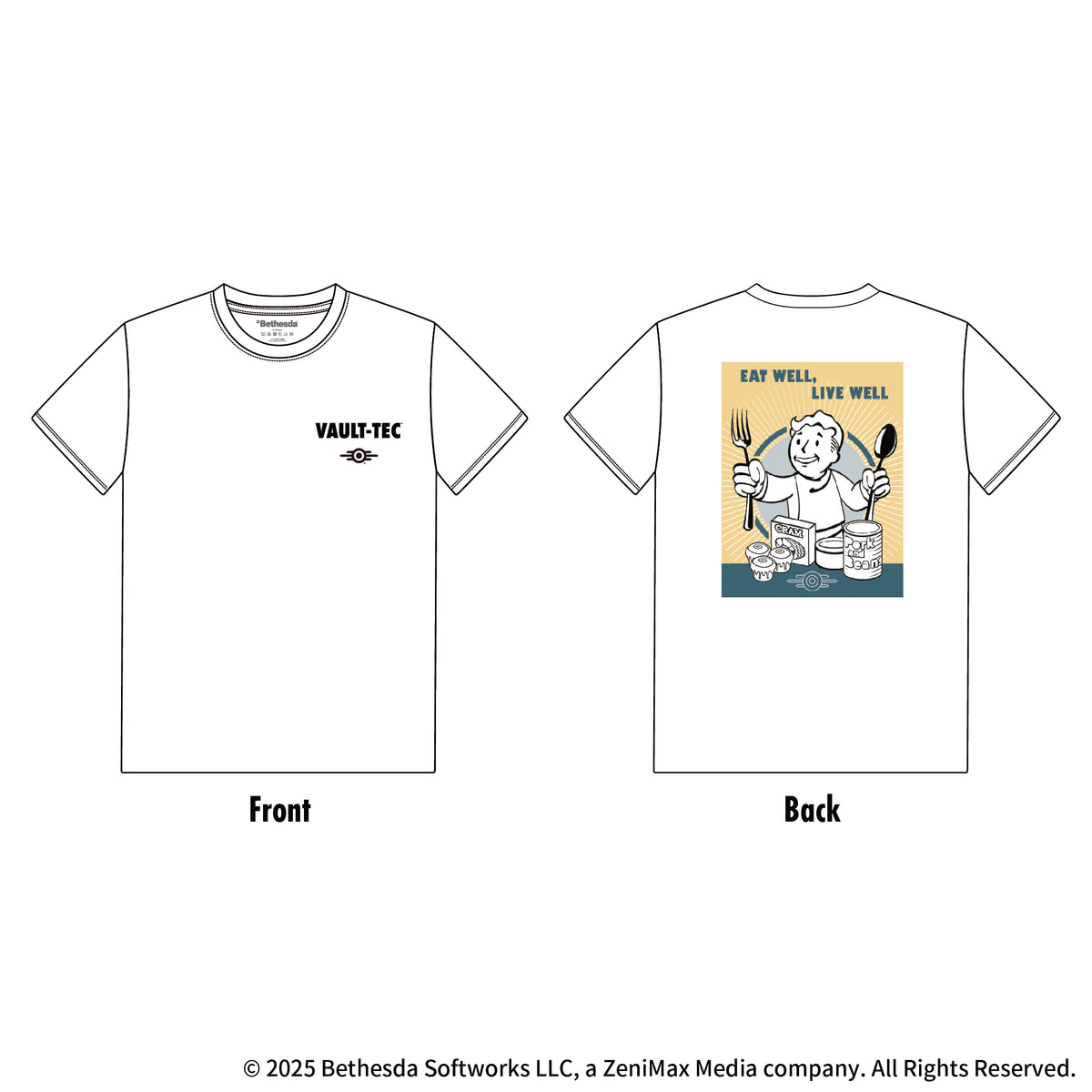 Fallout Eat Well Live Well Tシャツ – インフォレンズ・ギーク 