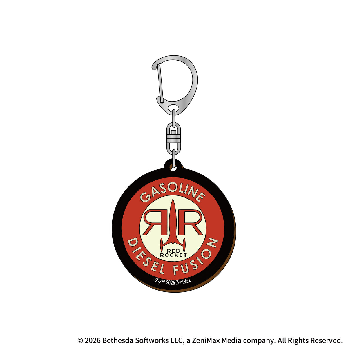 Fallout 木製キーホルダー（Red Rocket）