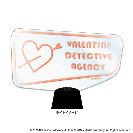 Fallout LEDアクリルスタンドライト（Valentine Detective Agency)