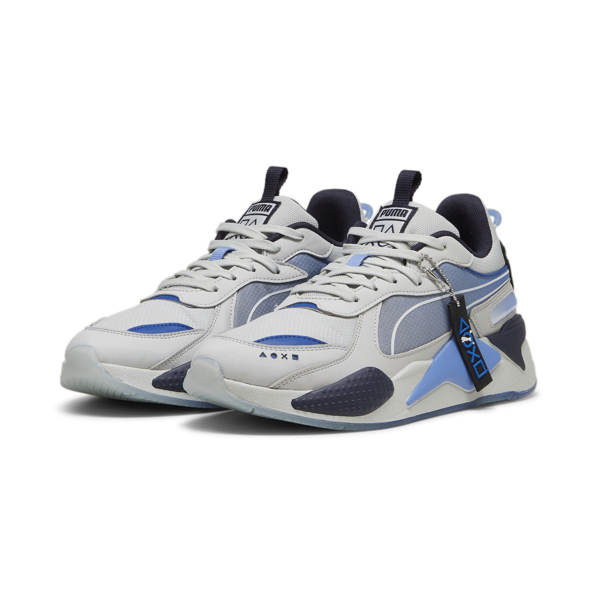 ユニセックス PUMA x PlayStation RS-X スニーカー Glacial Gray-Blue Skies