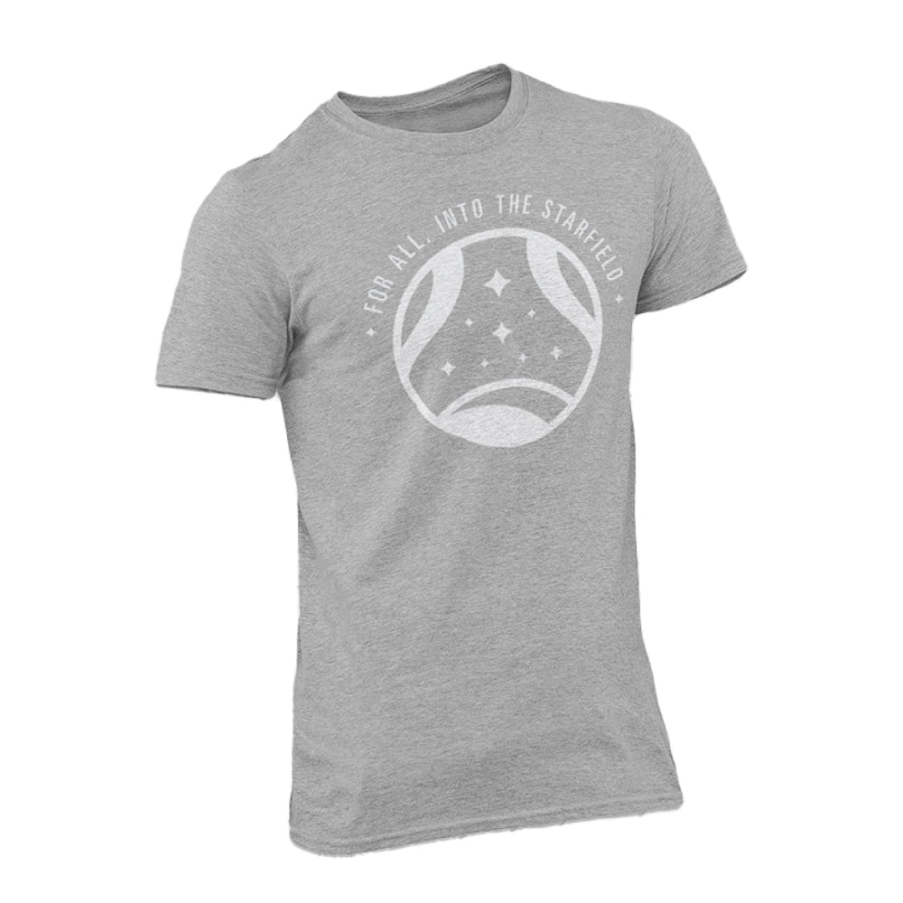 Starfield コンステレーションホワイトロゴTシャツ（グレー）