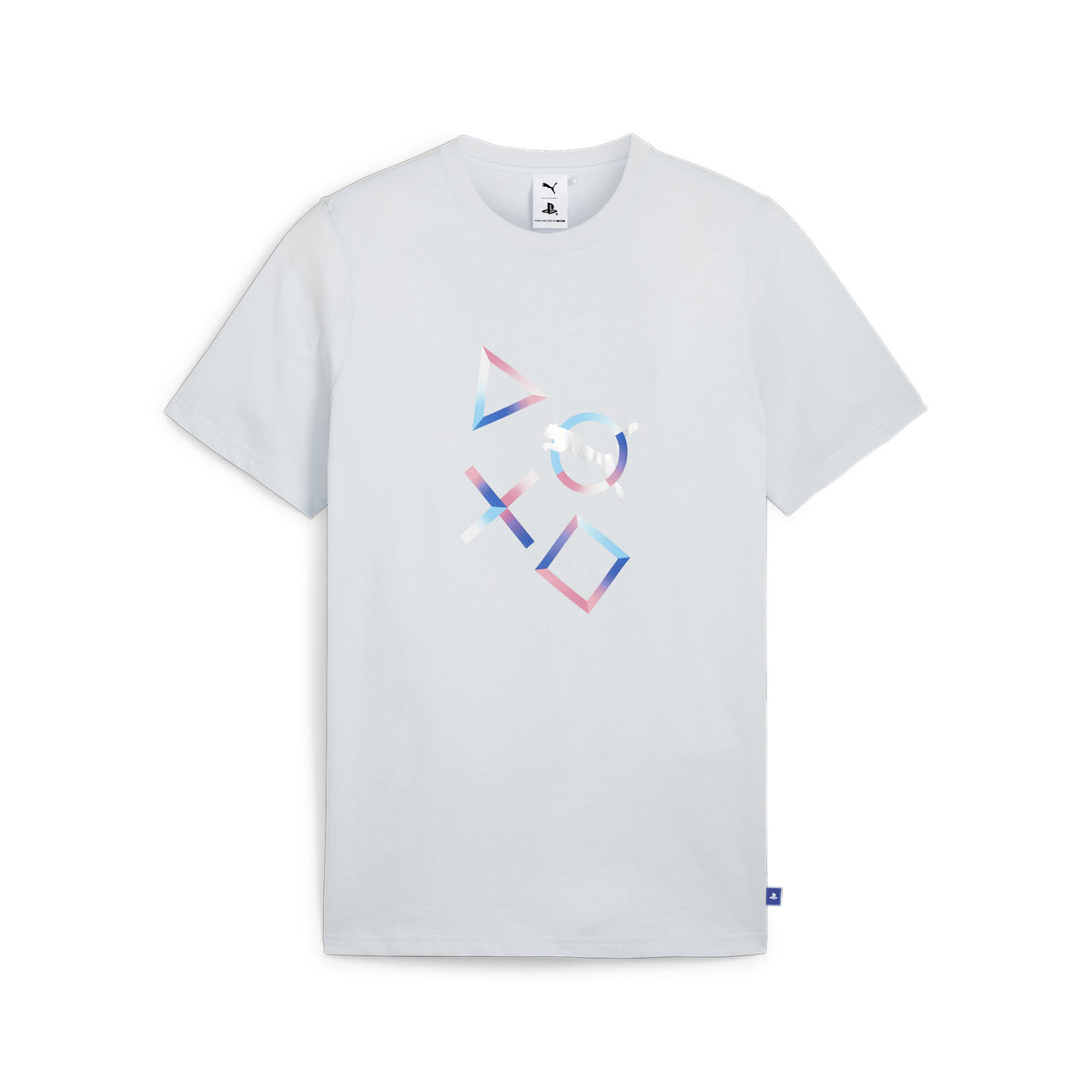 メンズ PUMA x PlayStation グラフィック 半袖 Tシャツ Silver Mist