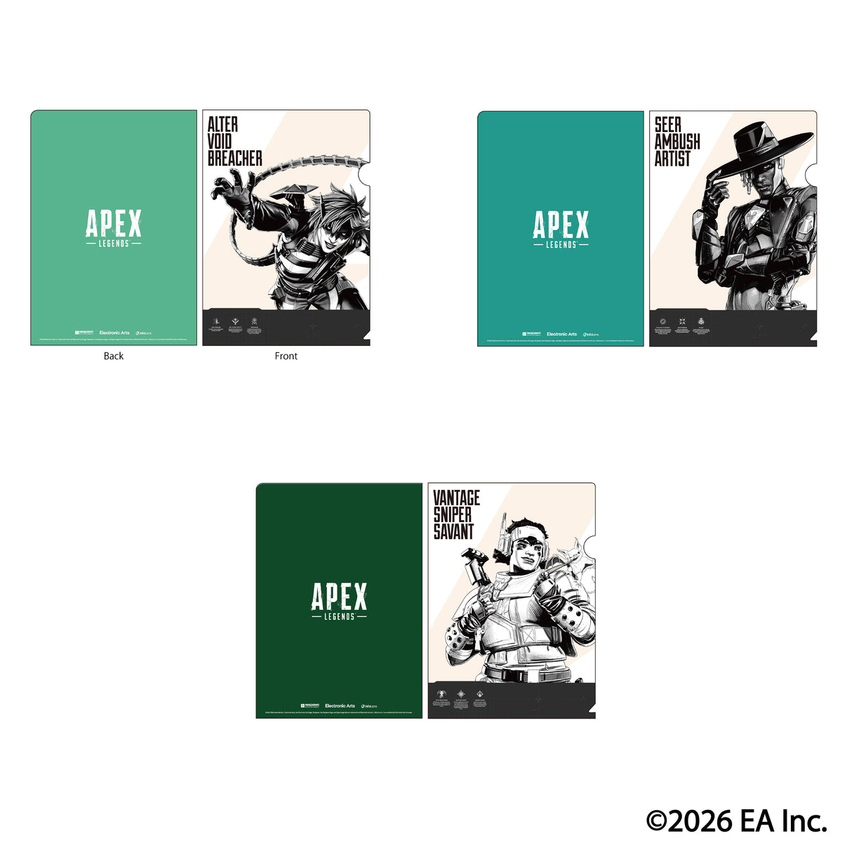 【予約商品】Apex Legends レジェンズクリアファイル3枚セット Vol.1 I