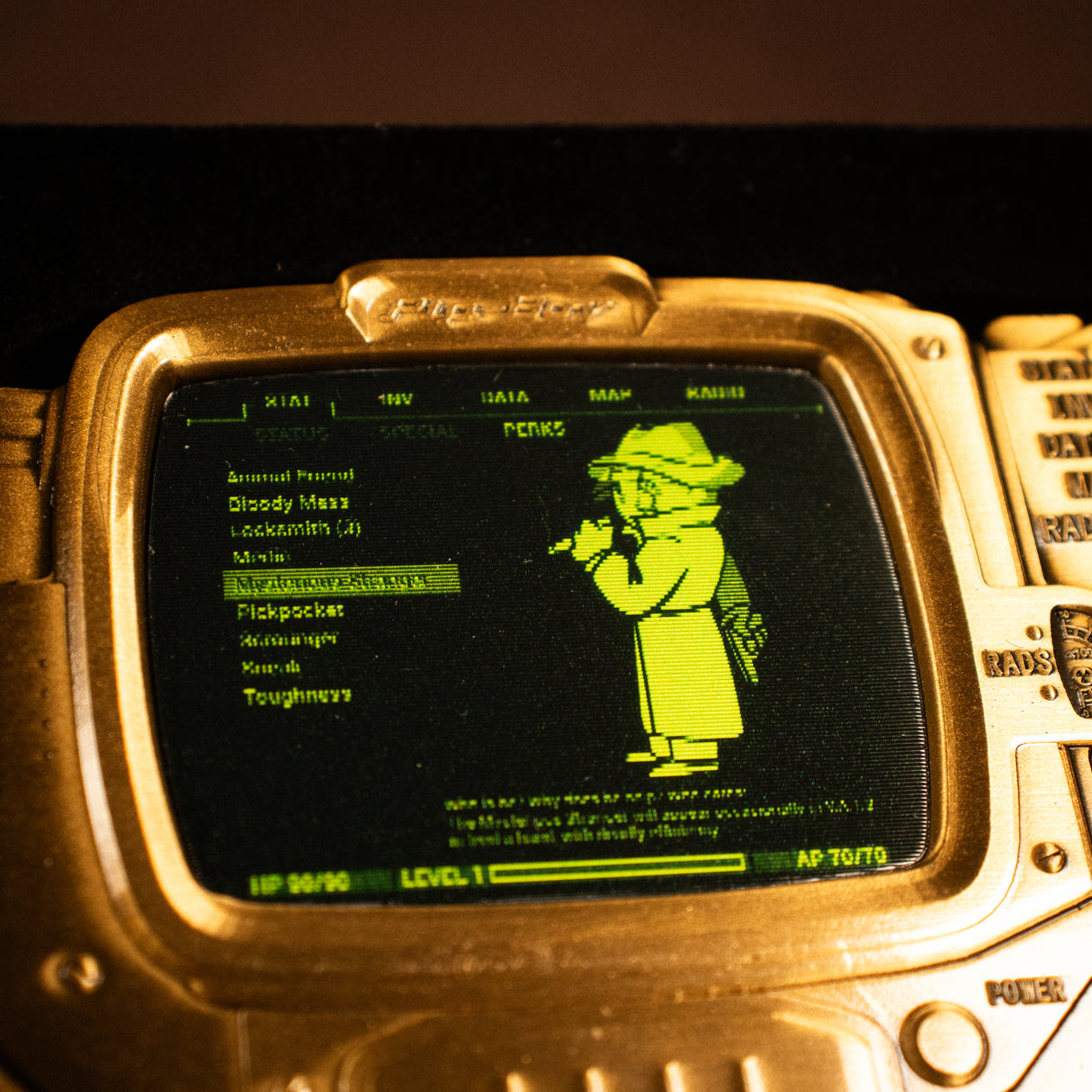 【予約商品】Fallout Pip-Boy レンチキュラー インゴット ミステリアス・ストレンジャー（シリアルナンバー入り）