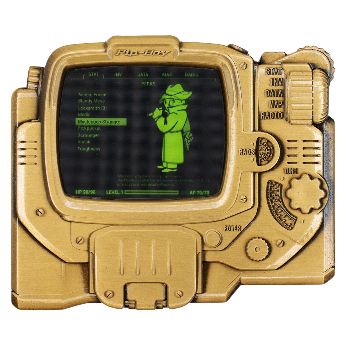 【予約商品】Fallout Pip-Boy レンチキュラー インゴット ミステリアス・ストレンジャー（シリアルナンバー入り）