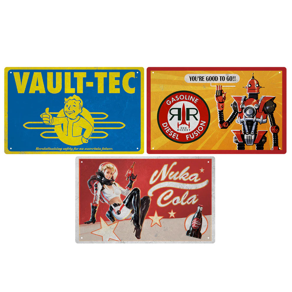ファッション人気ブランドランキング Fallout サインプレート3枚セット – インフォレンズ・ギーク その他