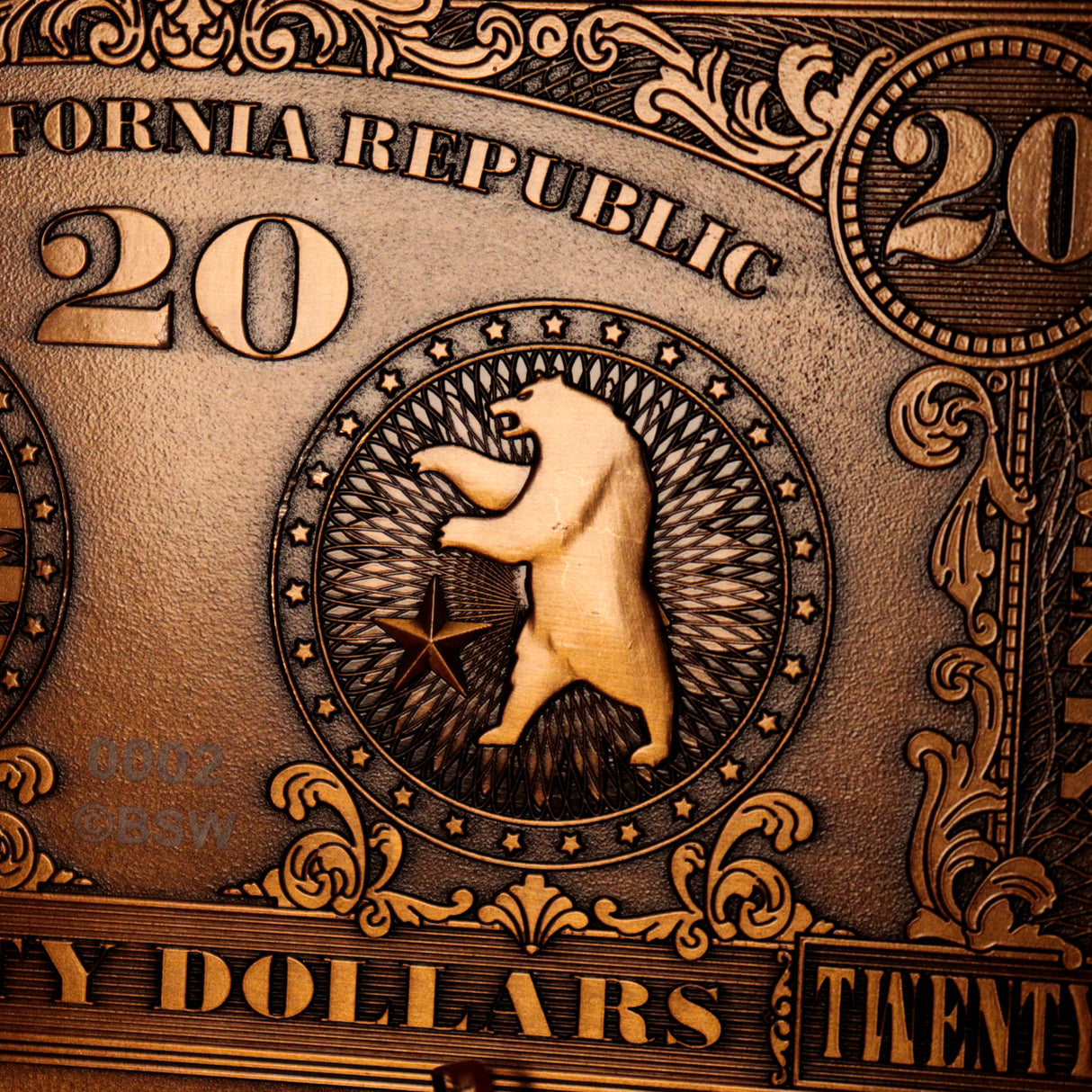 Fallout New Vegas NCR 20ドル紙幣 レプリカ（シリアルナンバー入り）