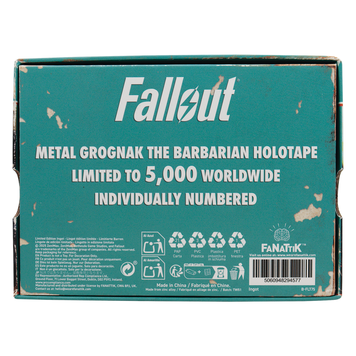 Fallout グロッグナック・ザ・バーバリアン ホロテープ レプリカ（シリアルナンバー入り）