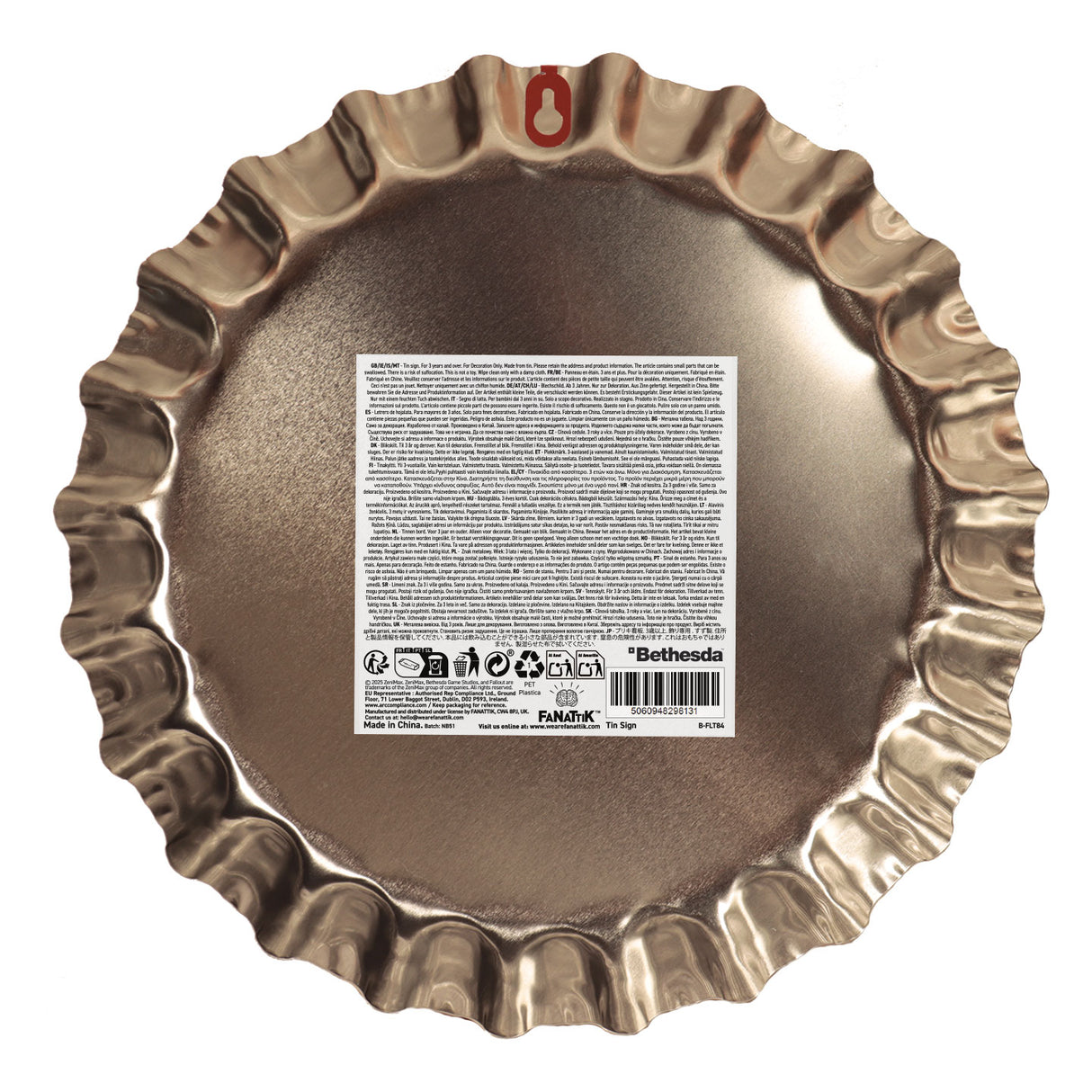 【予約商品】Fallout サンセット・サルサパリラ ボトルキャップ ブリキサイン