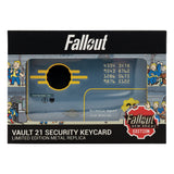 【予約商品】Fallout セキュリティキーカード Vault 21 レプリカ（シリアルナンバー入り）