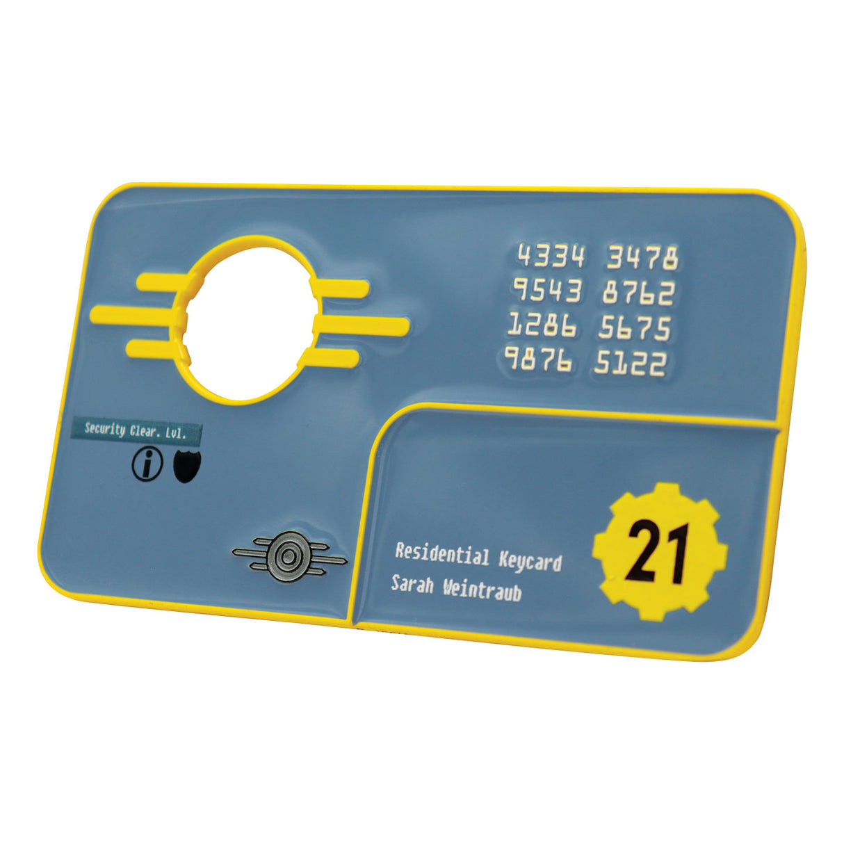 【予約商品】Fallout セキュリティキーカード Vault 21 レプリカ（シリアルナンバー入り）
