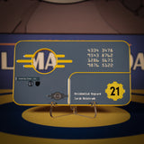 Fallout セキュリティキーカード Vault 21 レプリカ（シリアルナンバー入り）