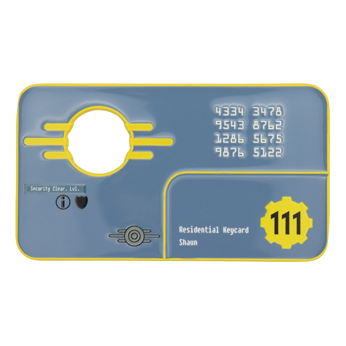 【予約商品】Fallout セキュリティキーカード Vault 111 Limited Edition レプリカ（シリアルナンバー入り）