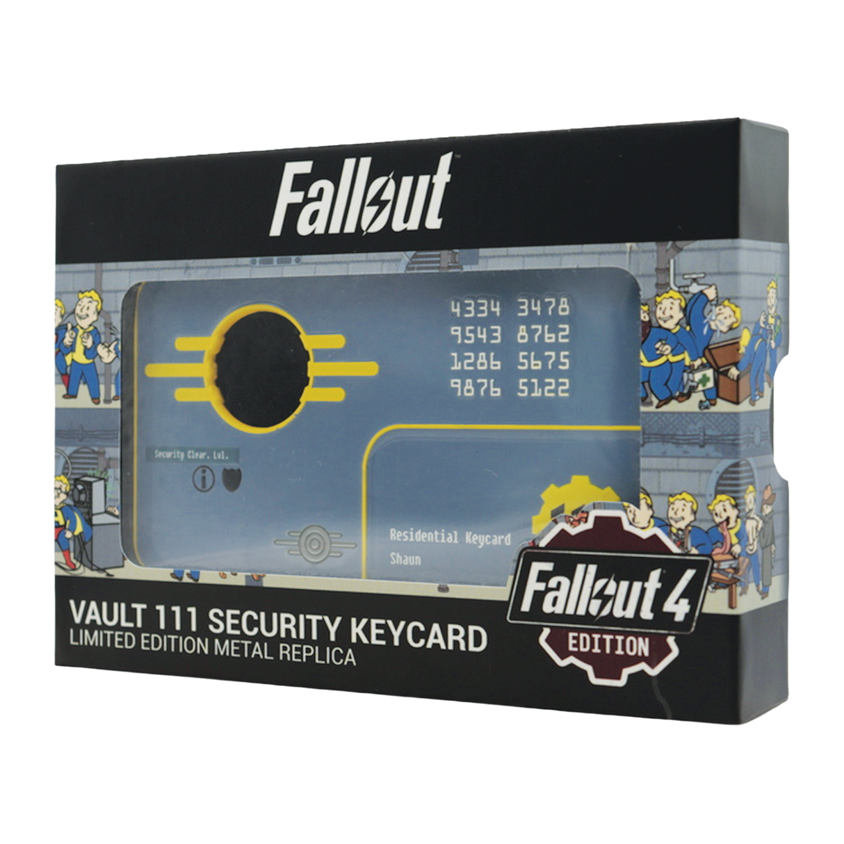 【予約商品】Fallout セキュリティキーカード Vault 111 Limited Edition レプリカ（シリアルナンバー入り）