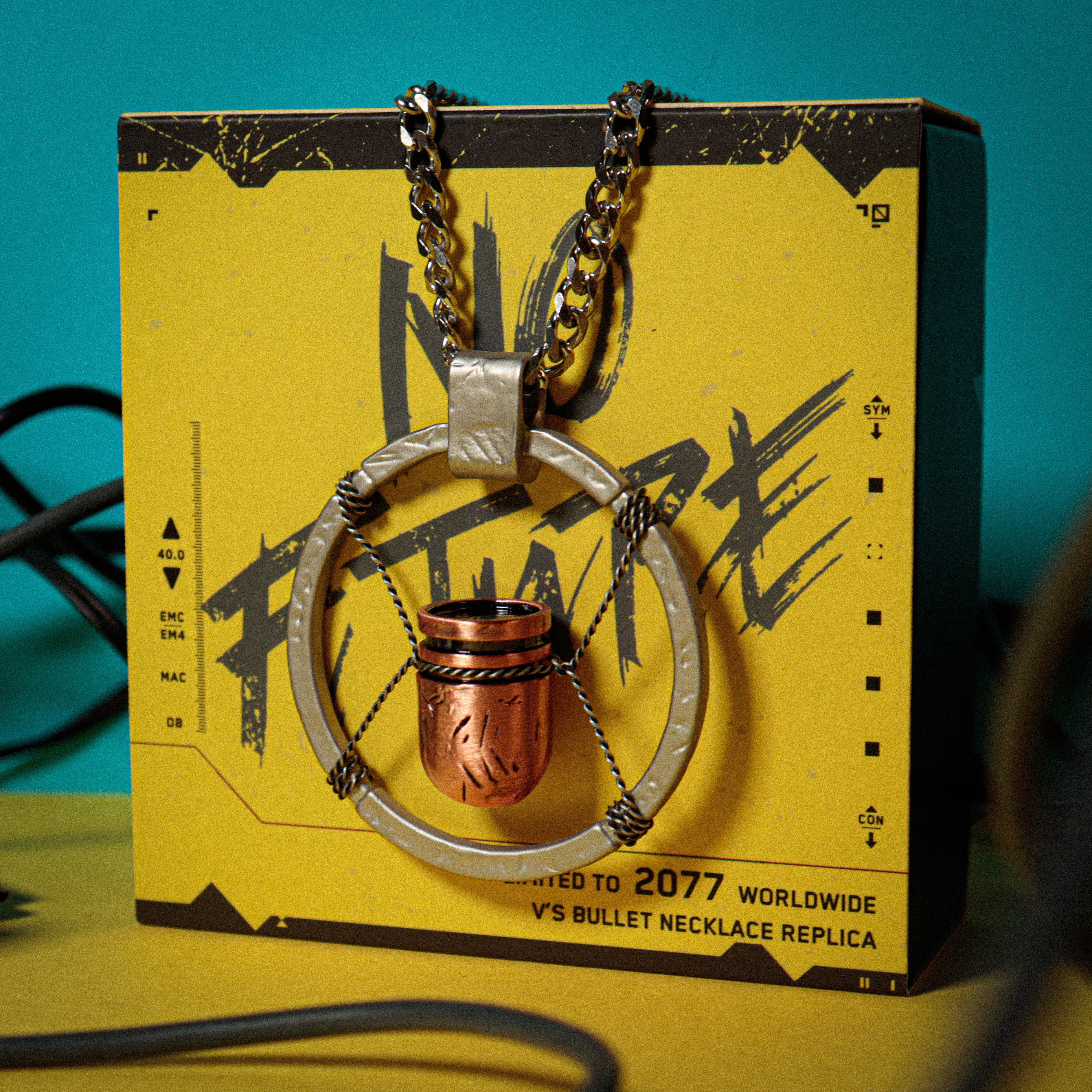 サイバーパンク2077 Vの弾丸ネックレス（シリアルナンバー入り