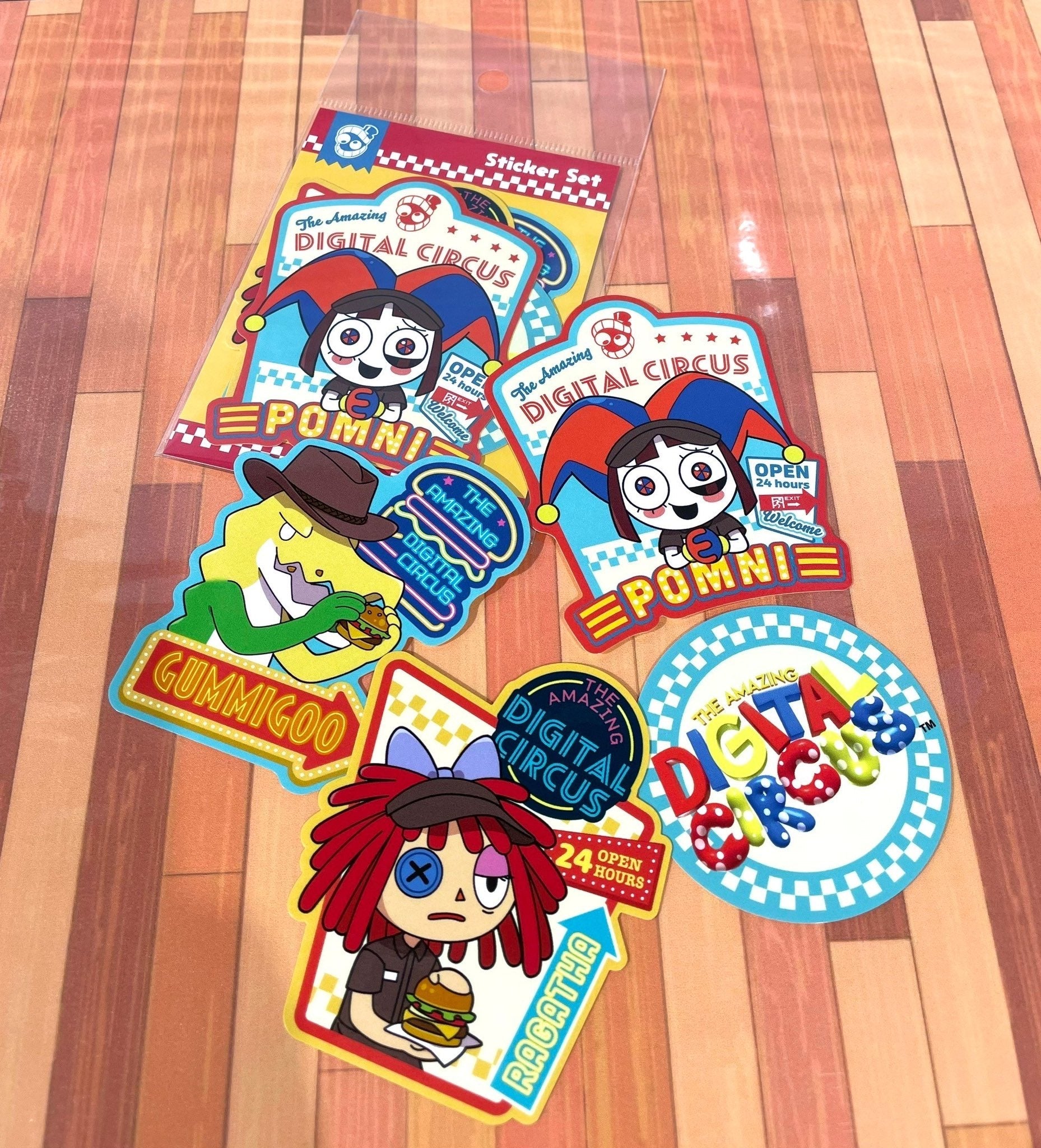 アメイジングデジタルサーカス ダイカットステッカー C/D（Episode4