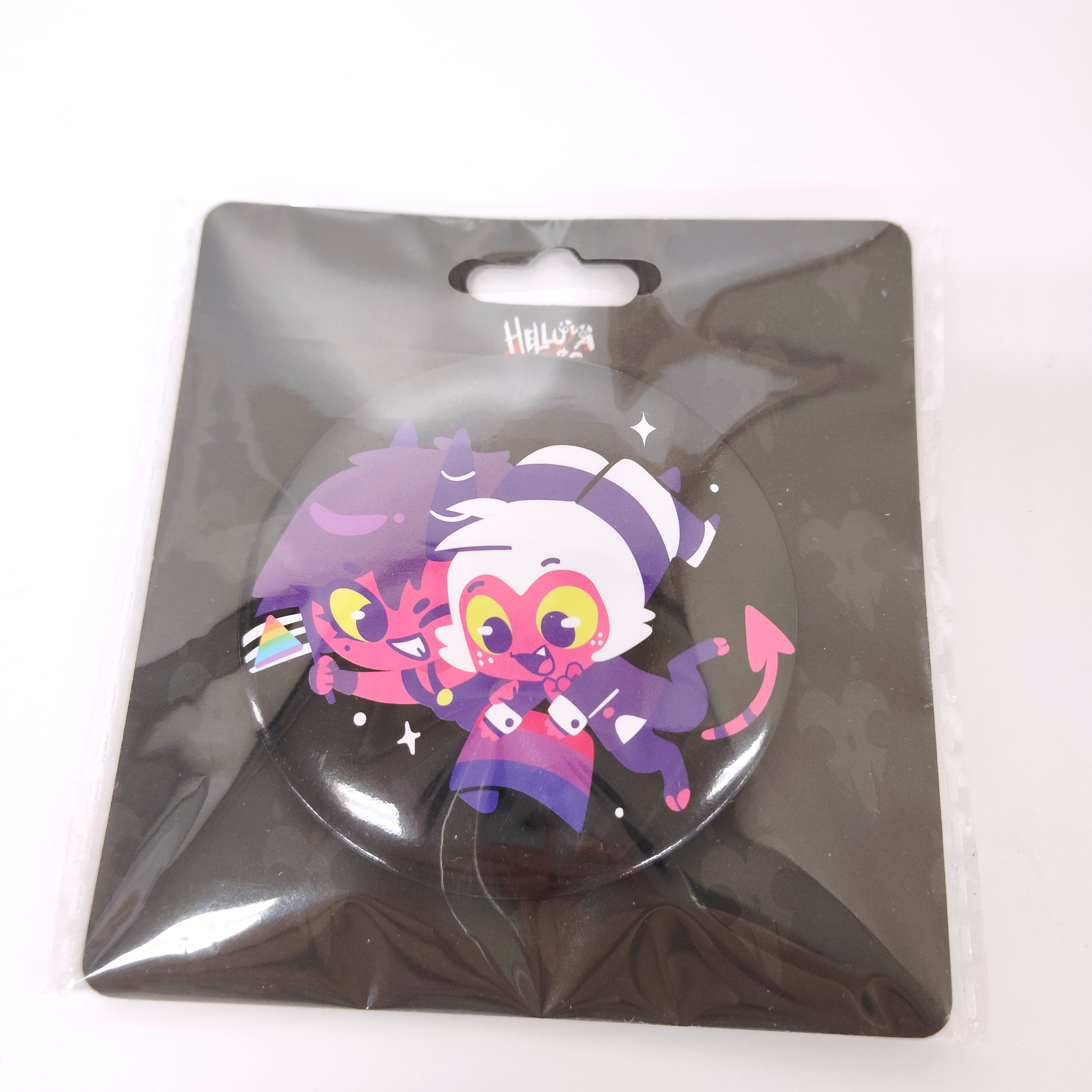 限定版プレオーダー ヘルヴァボス モクシー ミリー ピンバッジ 3点セット HELLUVA BOSS 缶バッジ（ミリー & モクシー） – インフォレンズ