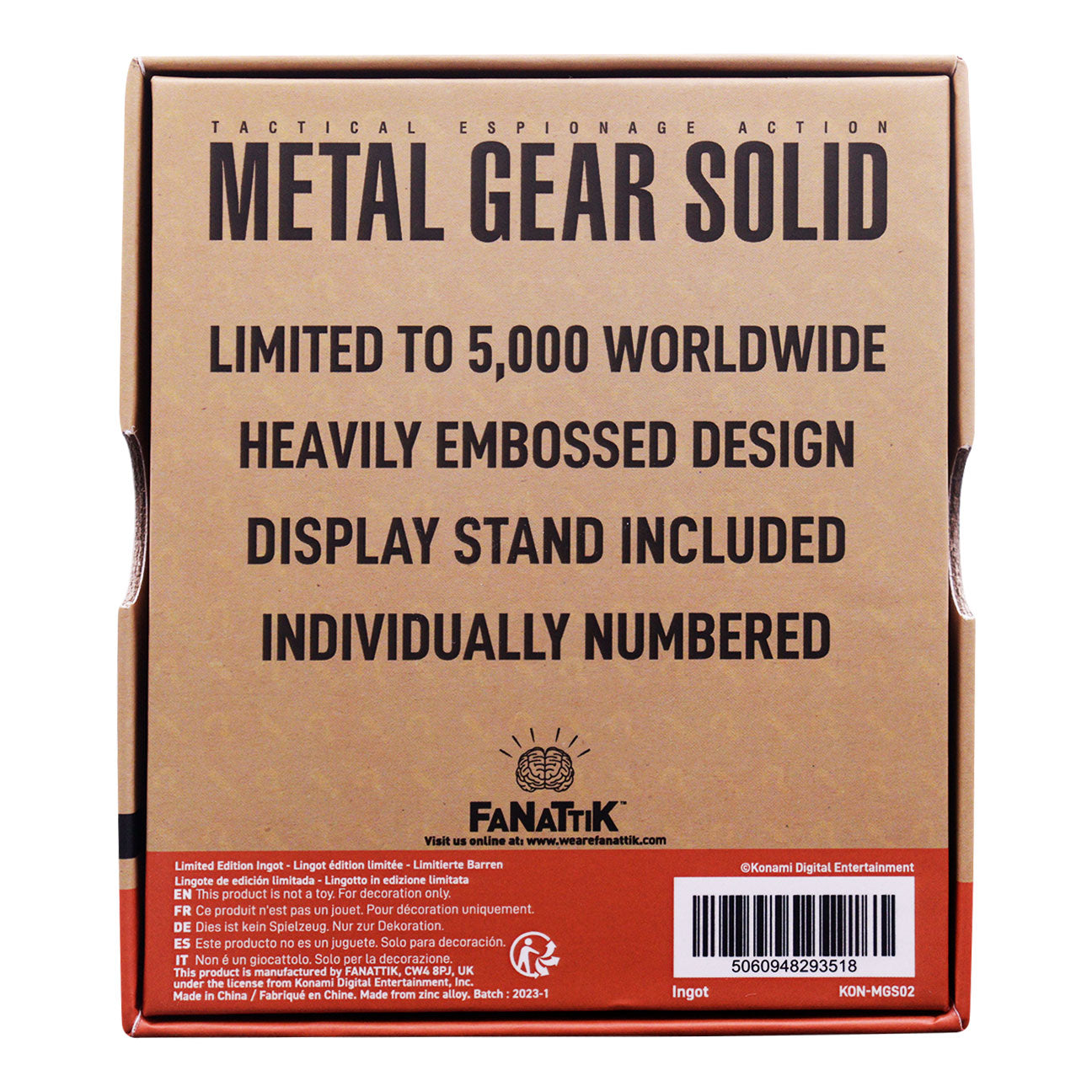 その他 L GEAR SOLID TRADING CARD FOX 038 METAL GEAR SOLID 限定版 フォックスハウンド インゴッド