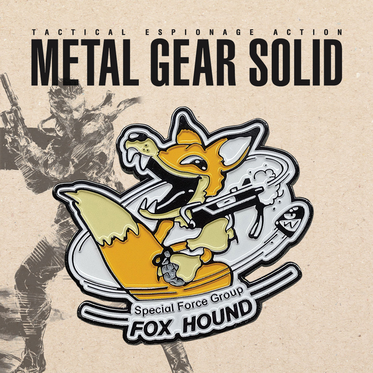 METAL GEAR SOLID フォックスハウンドピンバッジ（シリアルナンバー 