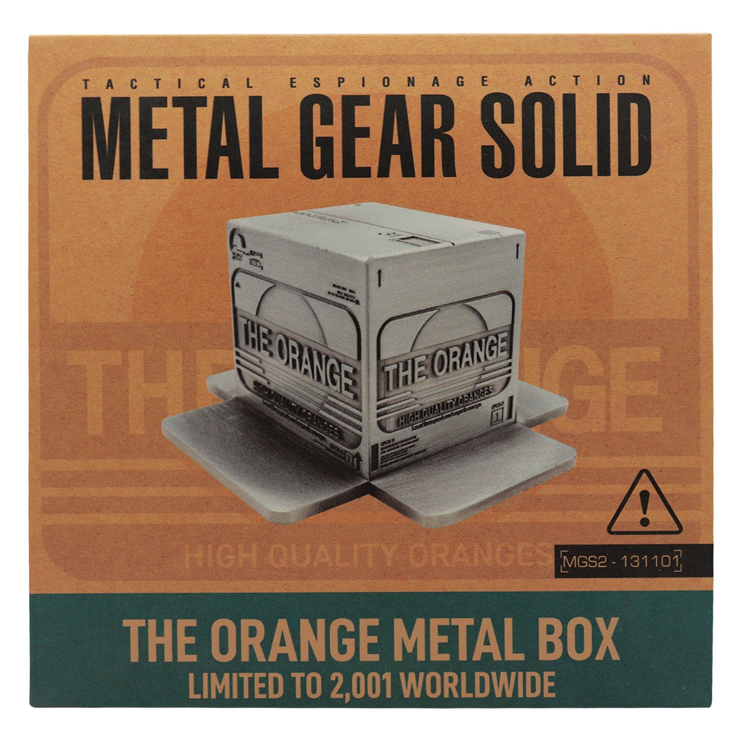 プレシャスモーメント25周年記念⭐️限定品　メダル・箱有り METAL GEAR SOLID 2 SONS OF LIBERTY オレンジのダンボール箱 レプリカ