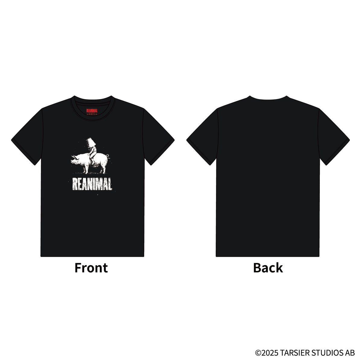REANIMAL Bucket & The Pig Tシャツ（ブラック） – インフォレンズ 
