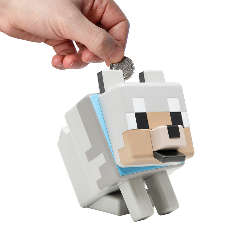 Minecraft　マイクラ　オオカミ　狼　貯金箱　新品　未使用　未開封　レア マインクラフト オオカミ貯金箱 – インフォレンズ・ギークショップ