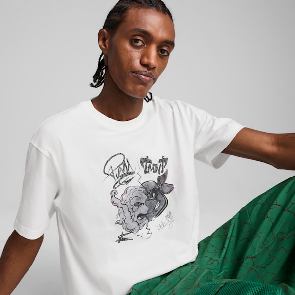 メンズ PUMA x TMNT リラックス グラフィック 半袖 Tシャツ PUMA White