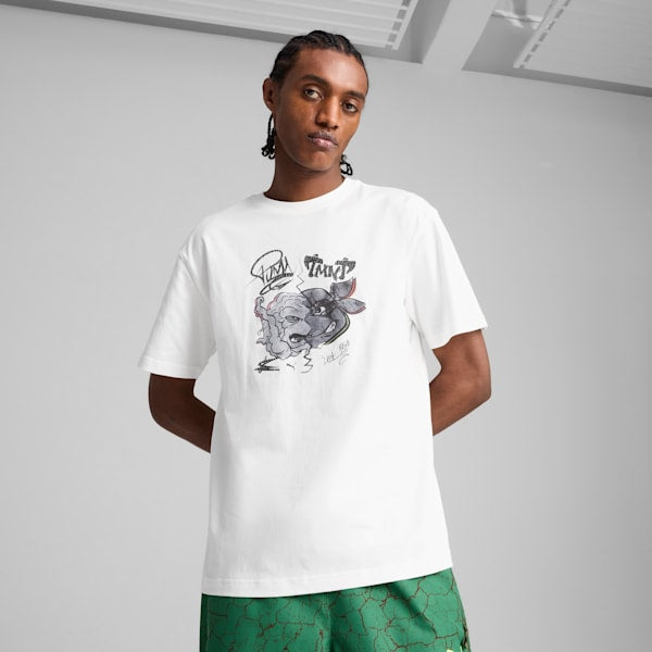 メンズ PUMA x TMNT リラックス グラフィック 半袖 Tシャツ PUMA White