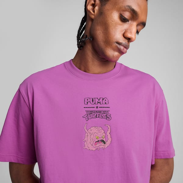 紫クマデザインTシャツ TRAVAS TOKYO (トラバス トーキョー)より、うるうるとした瞳の