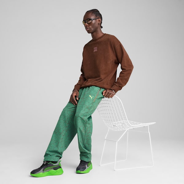 tim.taikimatsumura スウェット　キャメル メンズ PUMA x TMNT リラックス グラフィック クルー スウェット