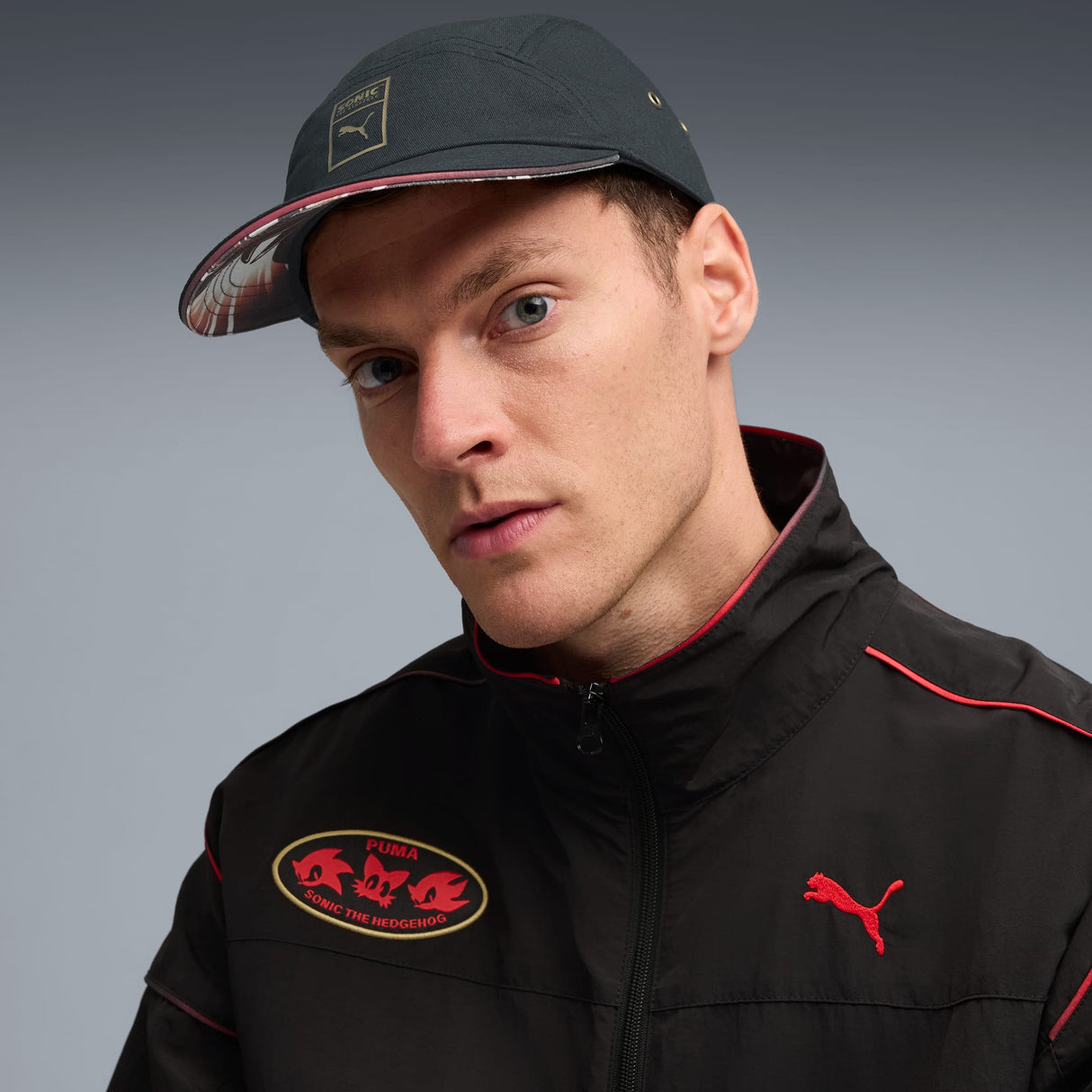 PUMA × SONIC 5パネルキャップ PUMA BLACK