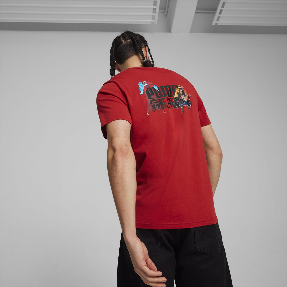 メンズ PUMA x ワンピース グラフィック 半袖 Tシャツ Club Red