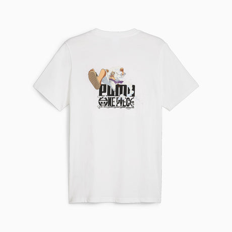 メンズ PUMA x ワンピース グラフィック 半袖 Tシャツ PUMA White