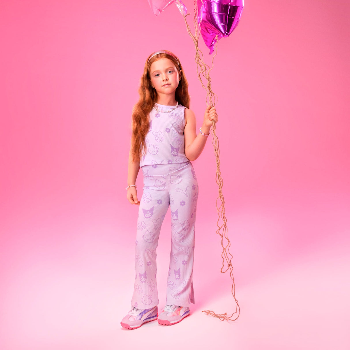 ガールズ PUMA x ハローキティ アンド フレンズ リブ タンクトップ Lilac Frost