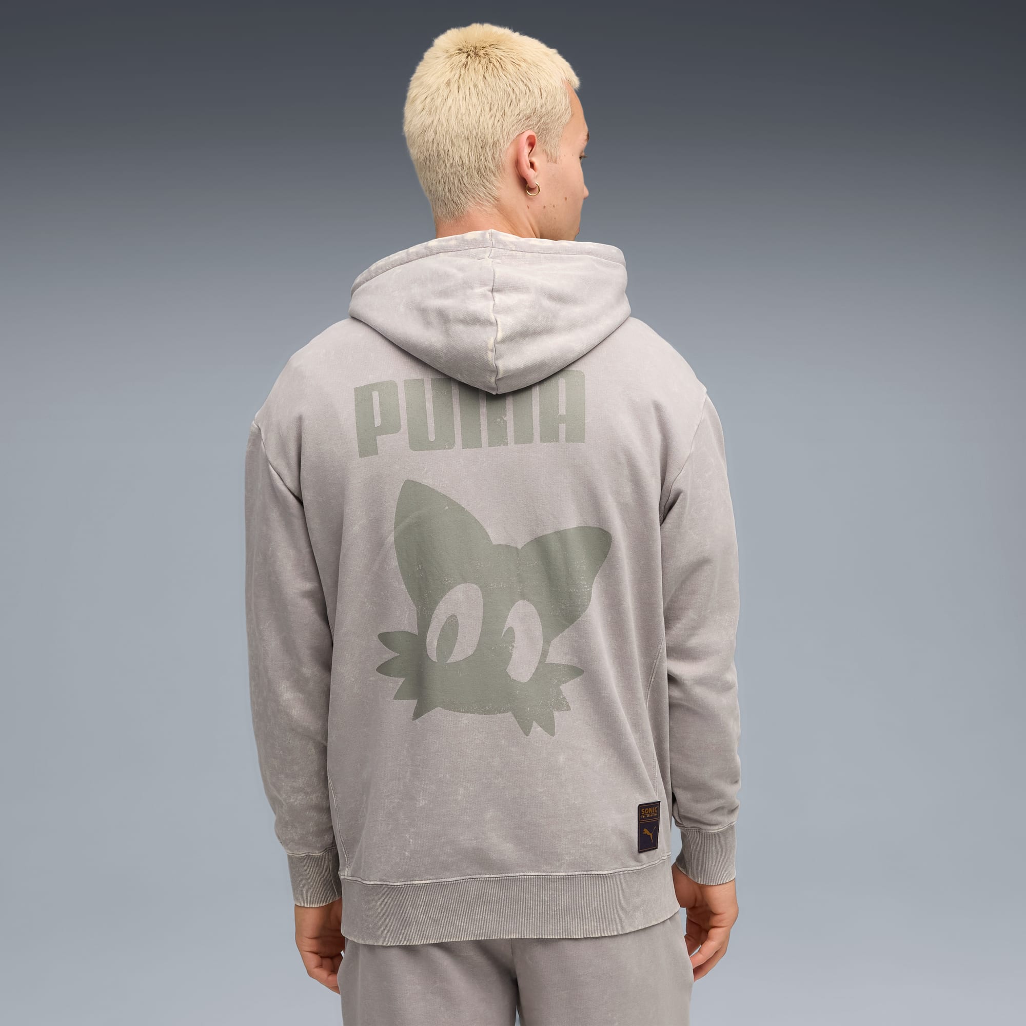 PUMA X SONIC リラックス グラフィック フーディ SMOKEY GRAY