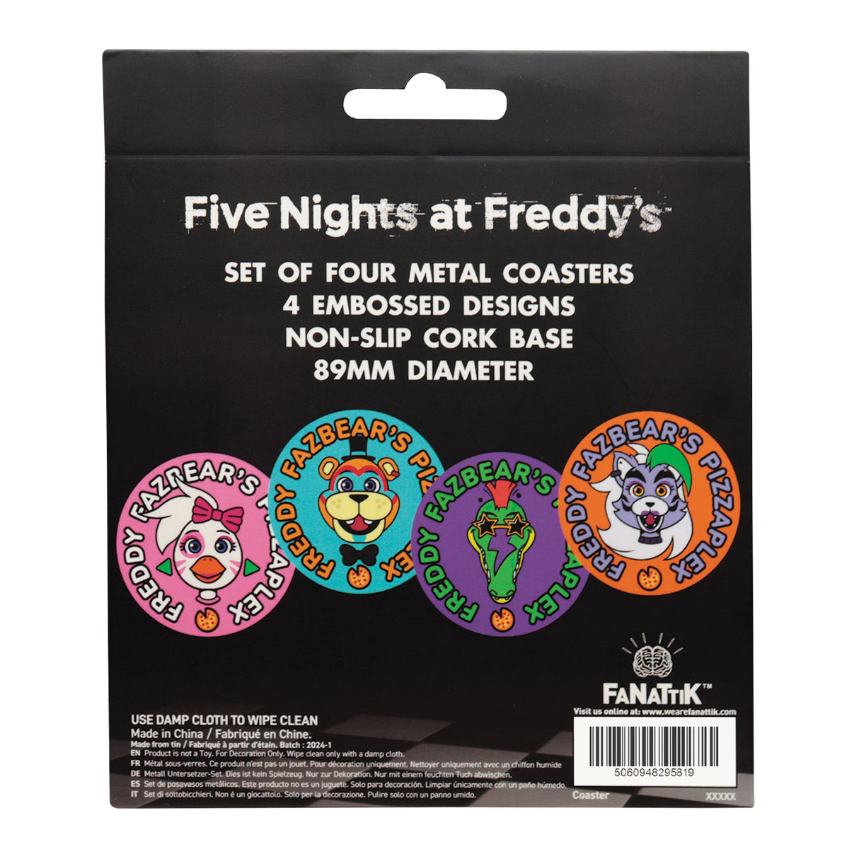 【予約商品】Five Nights at Freddy's Pizzaplex コースター（4枚入り）