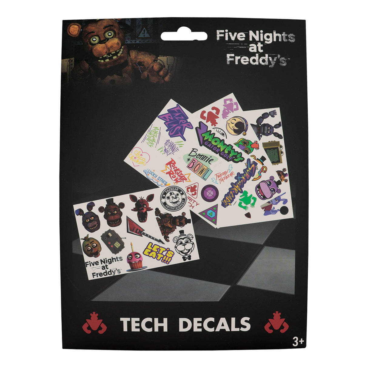 【予約商品】Five Nights at Freddy's デカールステッカー（4枚入り）