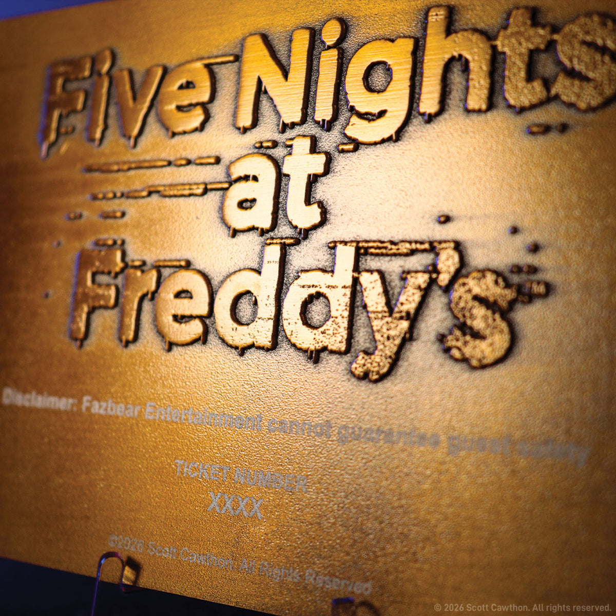 【予約商品】Five Nights at Freddy's  ピザプレックス オープニングナイト チケット（シリアルナンバー入り）